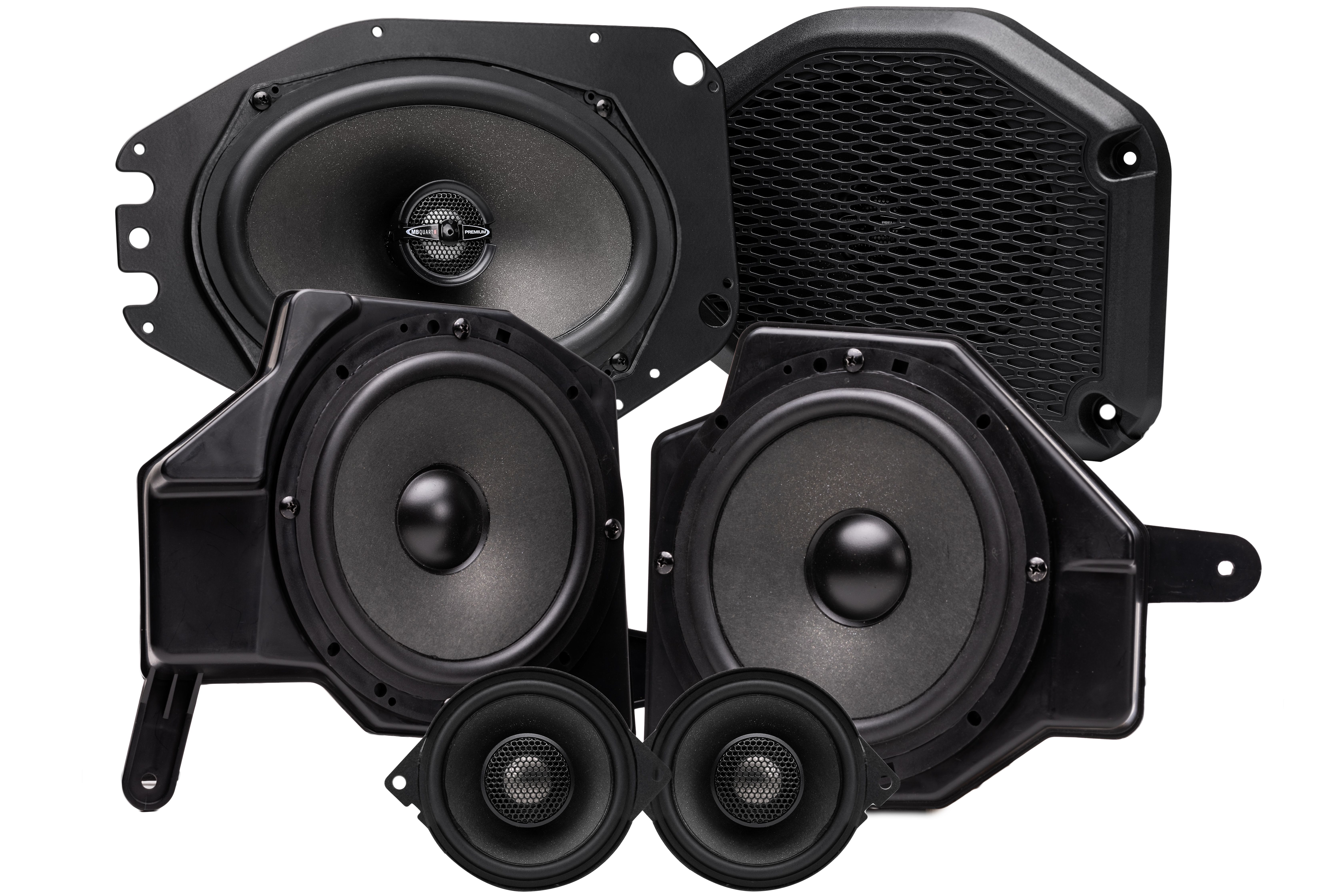  MBQJ-STG6-1 / MB Quart Jeep® Wrangler (JL) / Gladiator (JT) Six Speaker STAGE 6 OEM Audio System Upgrade.